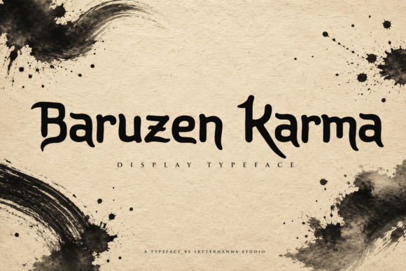 Baruzen Karma: The Bold Typeface for Unforgettable Brands