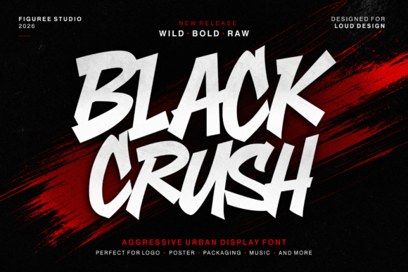 Black Crush: The Aggressive Urban Display Font
