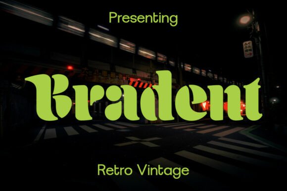 Bradent: The Vintage Motorcycle Font for Bold Design