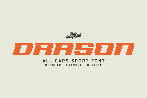 Drason: The All-Caps Sport Font for High-Impact Design