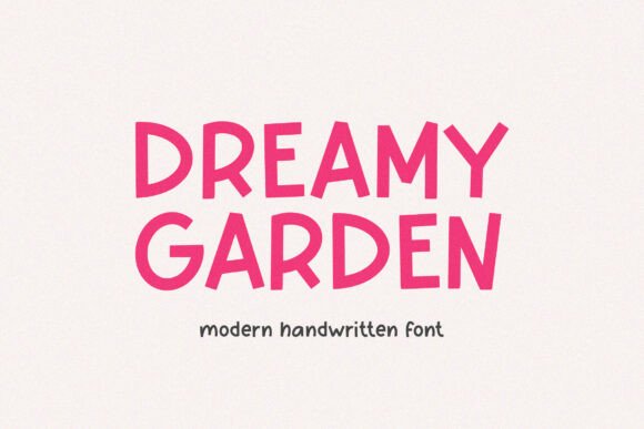 Dreamy Garden: A Handwritten Font for Authentic Branding