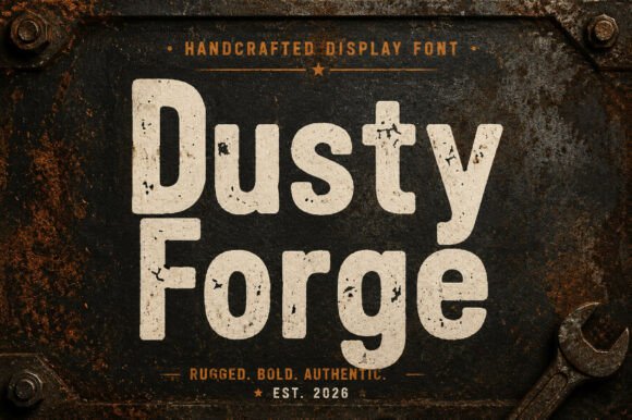 Embrace Frontier Spirit with Dusty Forge Typography