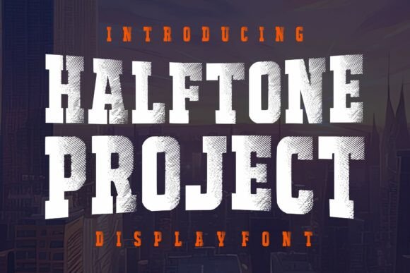 Halftone Project: Bold Slab Serif Meets Vintage Texture