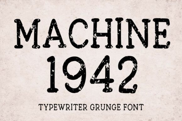 Machine 1942: A Typeface with Genuine Vintage Soul