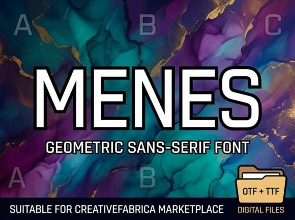 Menes: The Bold All-Caps Typeface for Unforgettable Branding