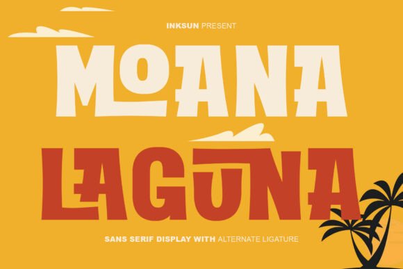 Moana Laguna: A Bold Display Font for Tropical Brands