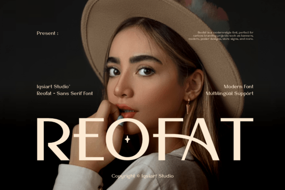 Reofat: A Modern Display Typeface for Impactful Design