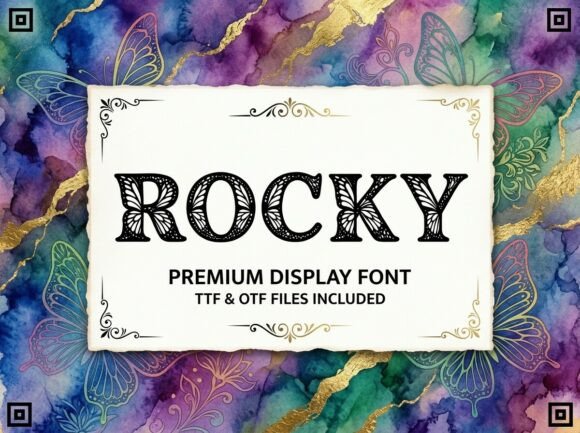 Rocky: A Bold Display Font for Impactful Design