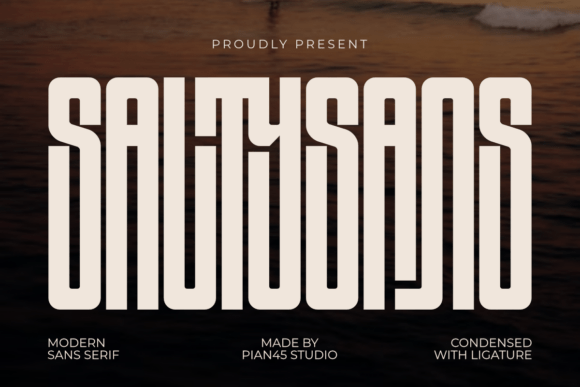 Salty Sans: The Bold Typeface for Tight Spaces