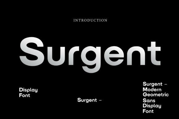 Surgent: A Modern Geometric Sans for Bold Identity