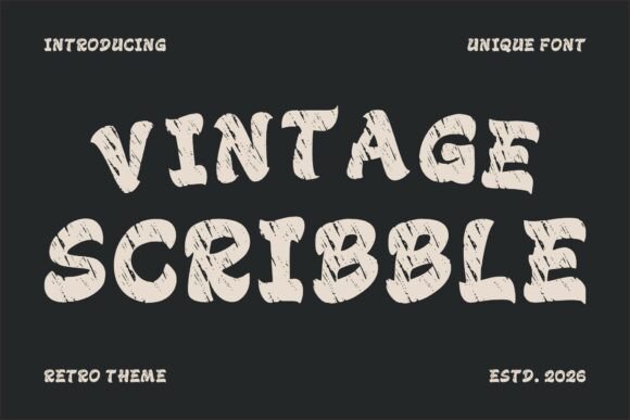 Vintage Scribble: The Handwritten Font with Retro Soul