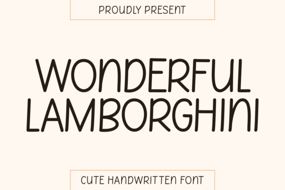Wonderful Lamborghini: The Font with a Playful, Modern Soul